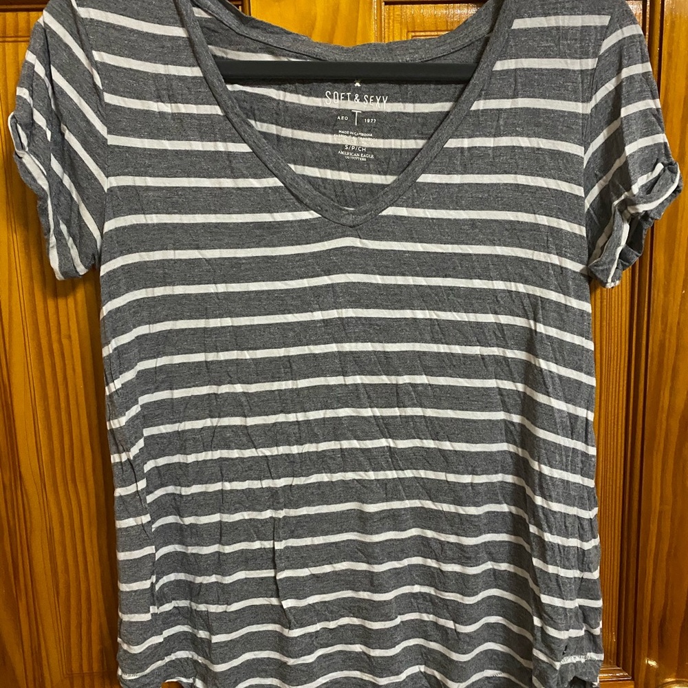 American Eagle Soft & Sexy Striped shirt